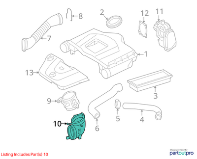 Load image into Gallery viewer, 2008 MERCEDES C350 W204 AIR INTAKE ELBOW DUCT TUBE HOSE 2721400118