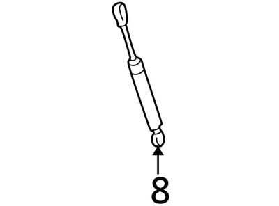 Load image into Gallery viewer, 1997 1998 1999 2000 2001 2002 2003 2004 Porsche Boxster Front Hood Shock Strut