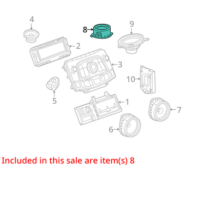 Load image into Gallery viewer, 10-13 Buick Lacrosse CXL Left Or Right Side Outer Package Tray Sound Speaker Oem
