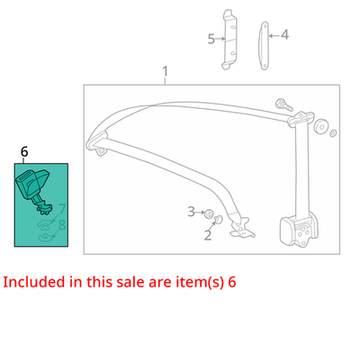 Load image into Gallery viewer, Right Rear Seatbelt Buckle Receiver Mercedes W208 CLK320 CLK430 AMG 1998-2002 RH