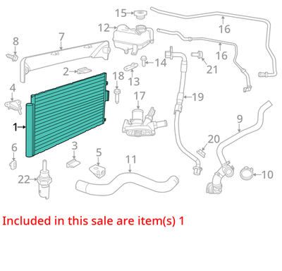 Load image into Gallery viewer, 12-19 Fiat 500 Pop Engine Cooling Radiator 55111352AA Oem
