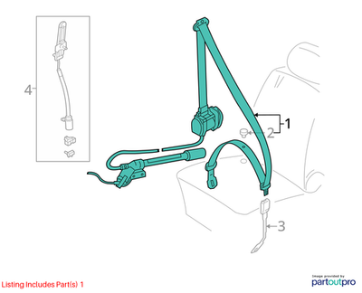 Load image into Gallery viewer, 04-10 Audi A8 Quattro Front Right Side Seat Belt Retractor 4E1857706PHY OEM