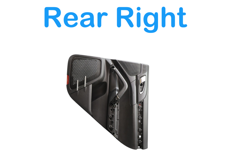 Load image into Gallery viewer, 11-18 Porsche Cayenne 958 Turbo S Rear Right Side Interior Door Panel Black Oem