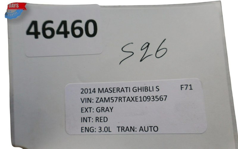 Load image into Gallery viewer, 14-22 Maserati Ghibli S Rear Left Driver Side Interior Door Cover Panel Oem