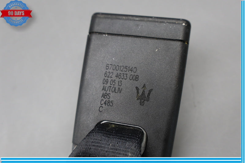 Load image into Gallery viewer, 14-22 Maserati Quattroporte M156 Rear Center Side Seat Belt Buckle Black Oem