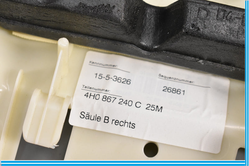 Load image into Gallery viewer, 2011-2018 Audi A8 S8 Right Passenger Side Upper Pillar Trim Cover Panel Oem