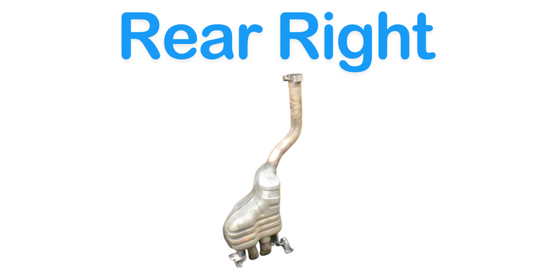 Load image into Gallery viewer, 03-12 Bentley Continental GT GTC Rear Right Exhaust Muffler 3W0253611A Oem