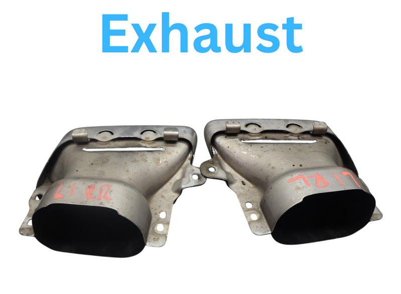 Load image into Gallery viewer, 07-19 Mercedes X164 GL450 Rear Left & Right Bumper Exhaust Muffler Tips Oem