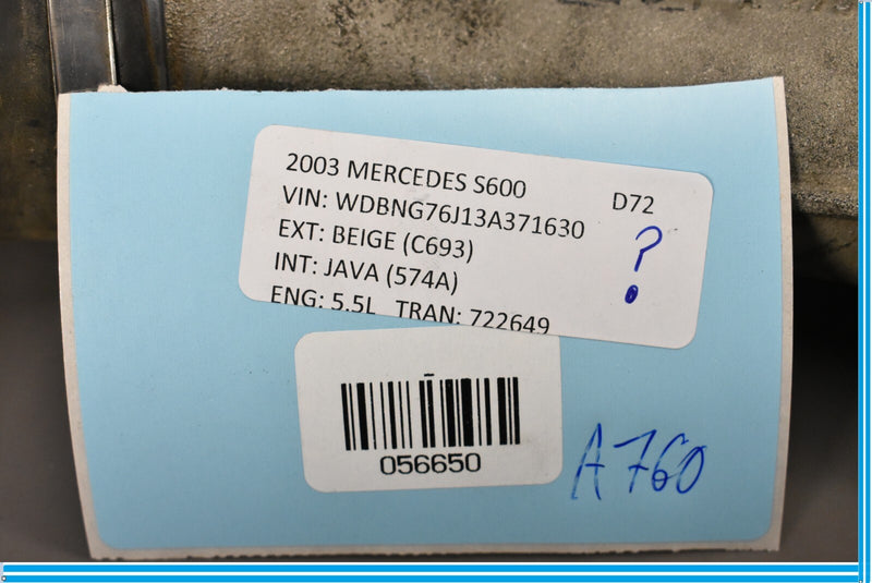 Load image into Gallery viewer, 00-06 Mercedes S500 S600 W220 Left Driver Side Turbocharger Hose Pipe Oem
