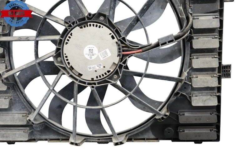 Load image into Gallery viewer, 11-17 Volkswagen VW Touareg Radiator Cooling Fan Shroud And Motor 7P0121207A Oem