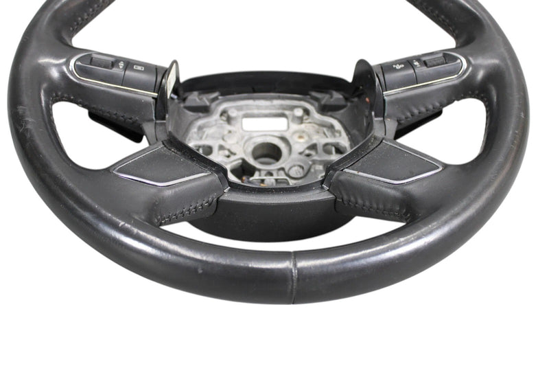 Load image into Gallery viewer, 11-17 Audi A8 Quattro Steering Wheel Leather Black W/ Switches 4H0419091 OEM