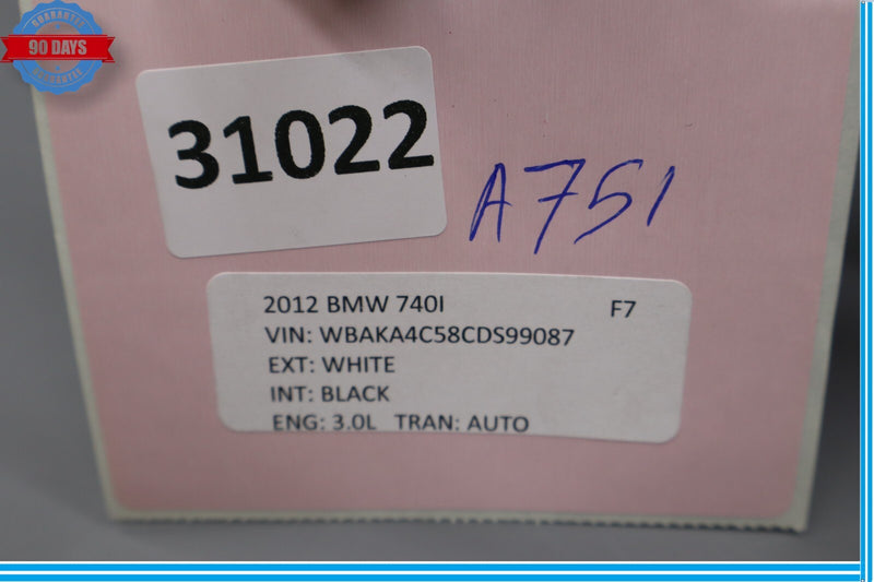 Load image into Gallery viewer, 09-15 BMW 740i 740Li 750i Rear Center Middle Seatbelt Seat Belt Retractor Oem