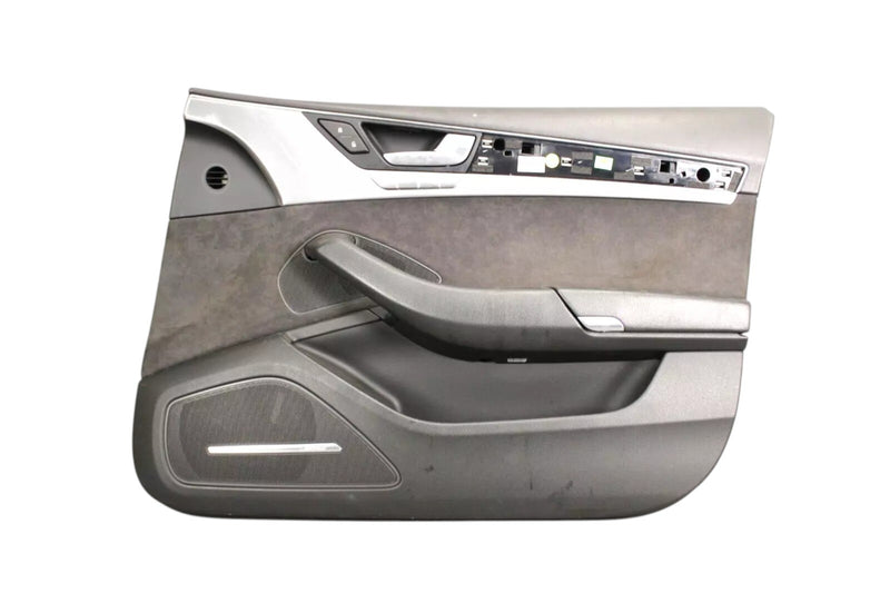Load image into Gallery viewer, 11-17 Audi A8 Quattro Front Right Passenger Side Interior Door Panel Black Oem