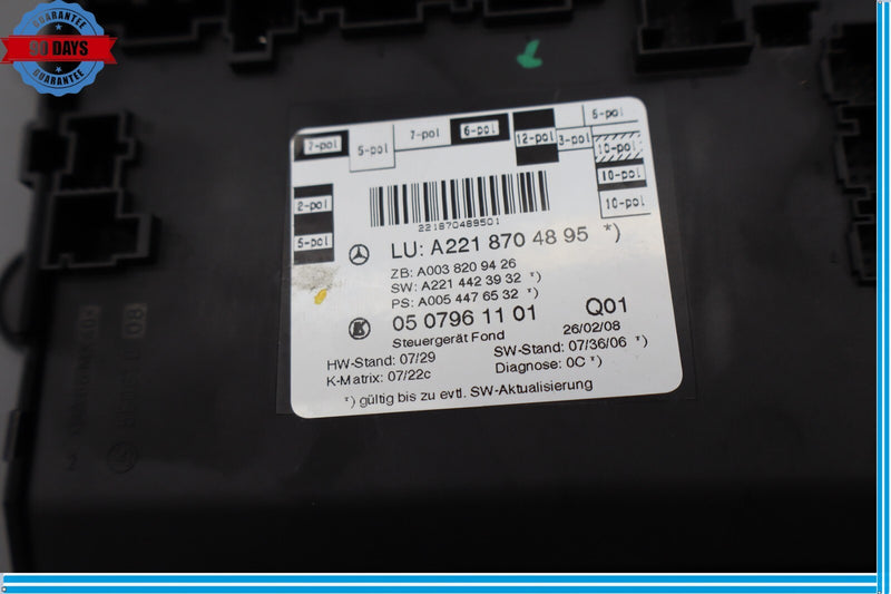 Load image into Gallery viewer, 07-13 Mercedes W221 S550 S450 S65 AMG Rear Left Side Door Control Module ECU Oe