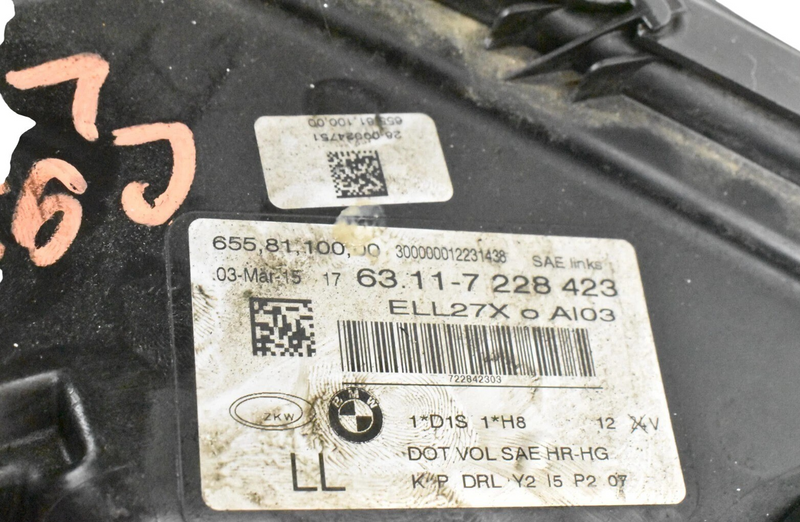 Load image into Gallery viewer, 09-12 BMW 750i 740i Left Driver Side Xenon Headlight Headlamp Assembly OEM