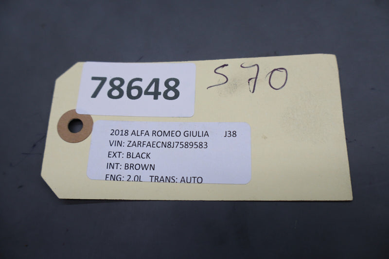 Load image into Gallery viewer, 17-23 Alfa Romeo Giulia 952 Front Right Side Seat Inner Trim Cover Panel Oem