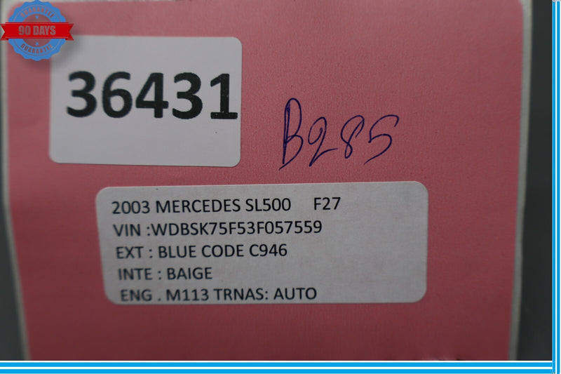 Load image into Gallery viewer, 03-06 Mercedes R230 SL500 SL55 AMG Rear Left Seat Track Trim Cover Oem