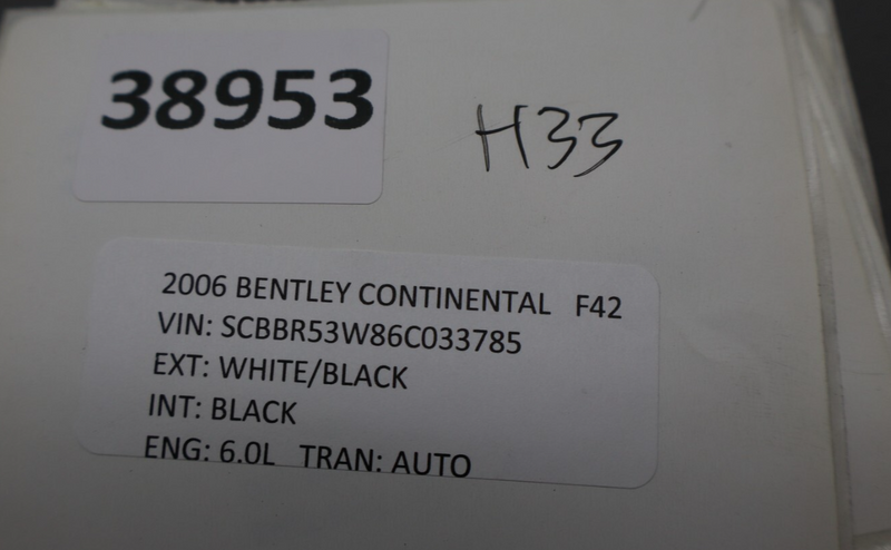 Load image into Gallery viewer, 06-12 Bentley Continental Front Right Passenger Side Seat Headrest 3W5881901 Oem