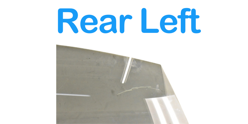 Load image into Gallery viewer, 12-20 Tesla Model S Rear left Driver Side Door Window Glass 43R001074 Oem