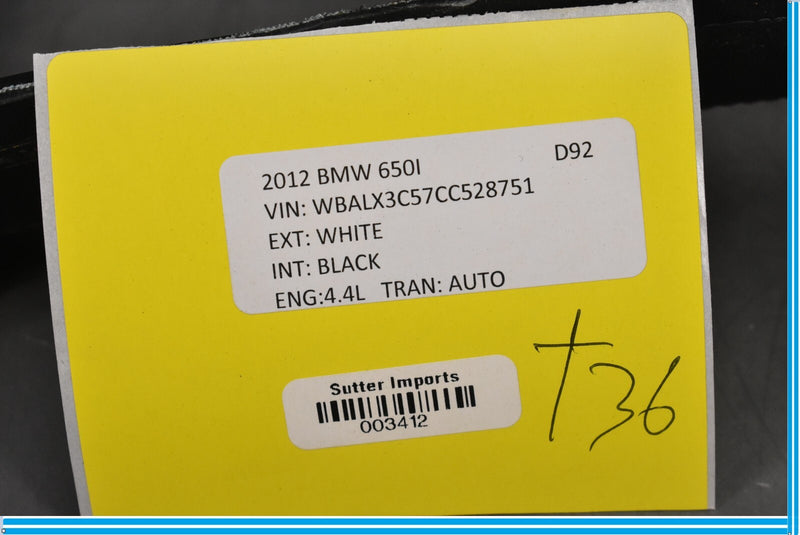 Load image into Gallery viewer, 12-18 BMW 650i 640i F12 Front Center Console Cover Panel Trim Oem