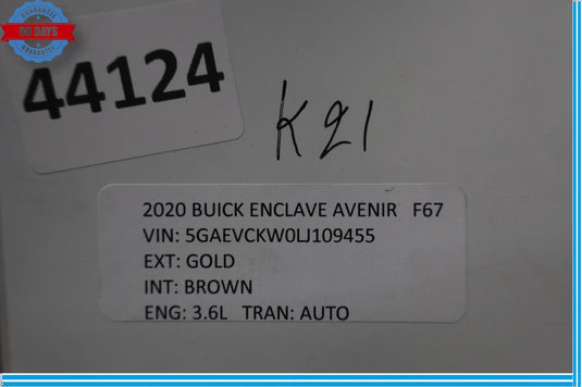 18-23 Buick Enclave Avenir Rear Tailgate Liftgate Washer Wiper Motor Oem