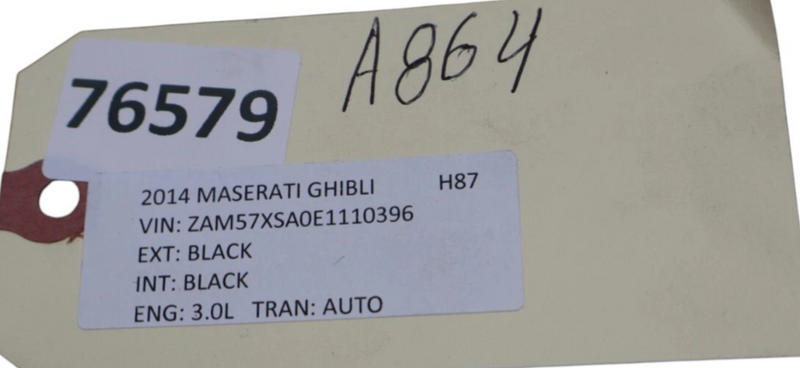 Load image into Gallery viewer, 14-22 Maserati Ghibli M157 Rear Right Passenger Side Exterior Door Handle Oem