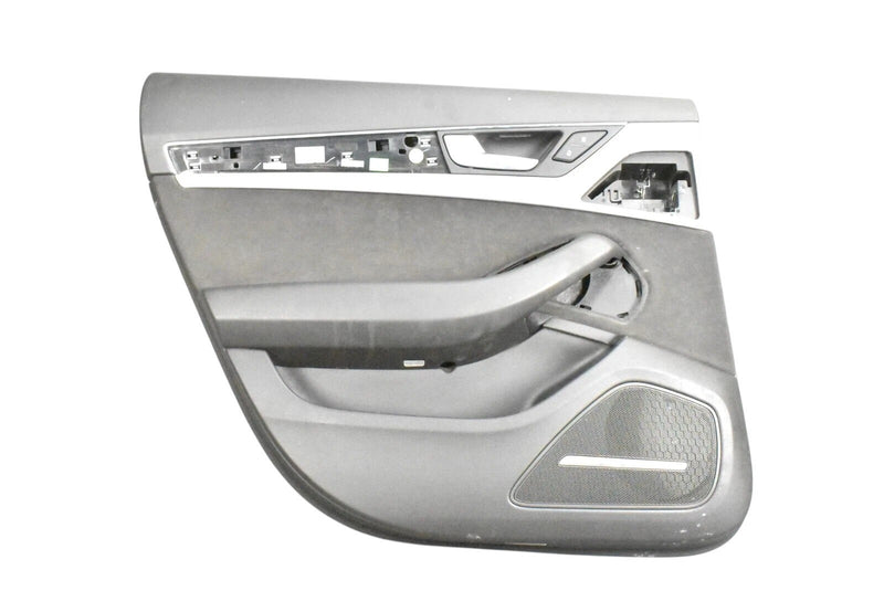 Load image into Gallery viewer, 11-17 Audi A8 A8 Quattro Rear Left Side Interior Door Trim Panel Black OEM