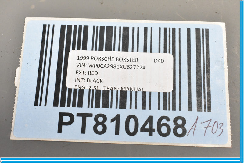 Load image into Gallery viewer, 97-04 Porsche Boxster Front Left Driver Side Fender Support Rebar Brace Oem