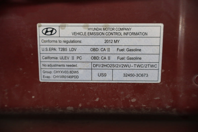 Load image into Gallery viewer, 09-14 Hyundai Genesis Front Engine Hood Bonnet Panel Assembly Red Oem