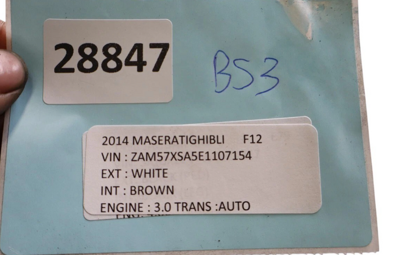 Load image into Gallery viewer, 14-17 Maserati Ghibli M157 Rear Seat Cushion Lower Bottom Brown 06700242120 Oem
