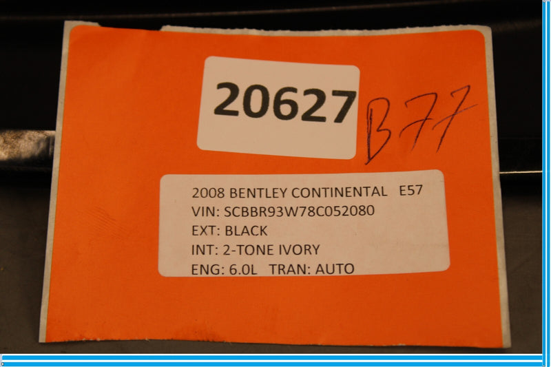 Load image into Gallery viewer, 06-12 Bentley Continental Front Left Driver Side B Pillar Trim Black Oem