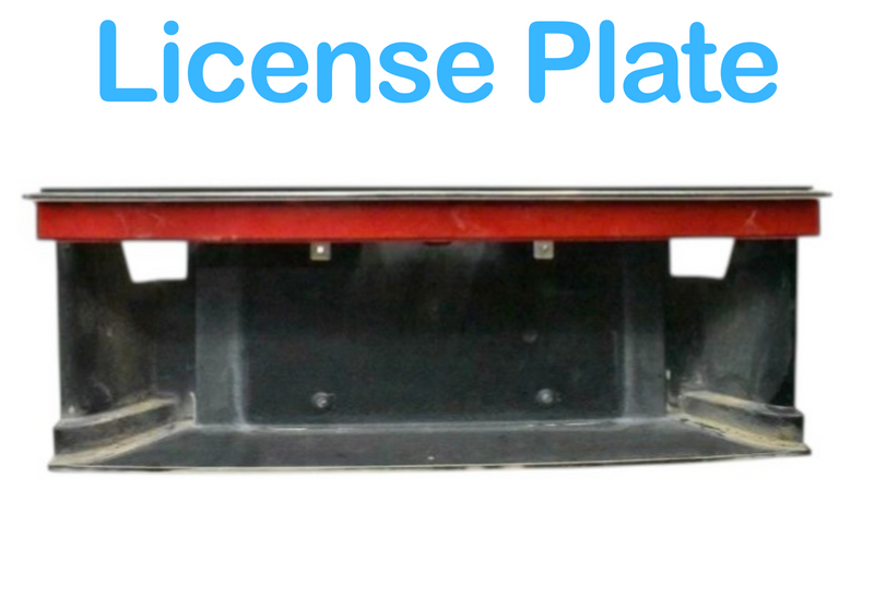 Load image into Gallery viewer, 1987-1993 Cadillac Allante Center Tail Light Trunk License Plate Holder Oem