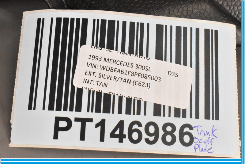 Load image into Gallery viewer, 90-02 Mercedes SL320 SL500 300SL R129 Trunk Lid Latch Trim Panel Molding Oem