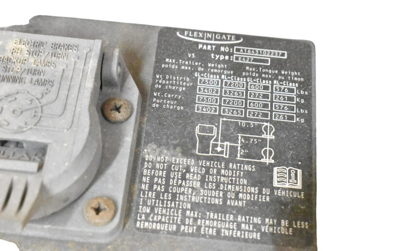Load image into Gallery viewer, 07-12 Mercedes X164 GL450 GL550 Trailer Rear Tow Hitch Reinforcement Bar OEM