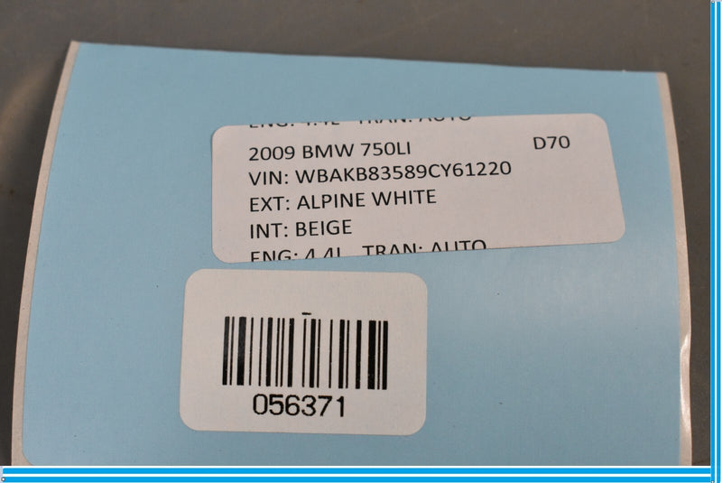 Load image into Gallery viewer, 09-15 BMW 750i F02 F10 Rear Left Driver Side Door Quarter Window Auto Glass Oem