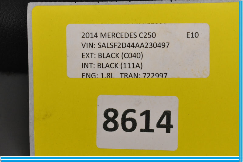 Load image into Gallery viewer, 10-17 Mercedes W204 C250 Right Passenger Side Back Panel Seat Cover Black Oem