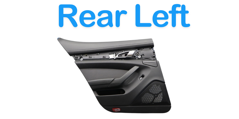 Load image into Gallery viewer, 10-16 Porsche Panamera 970 Rear Left side Interior Door Panel Cover Black Oem