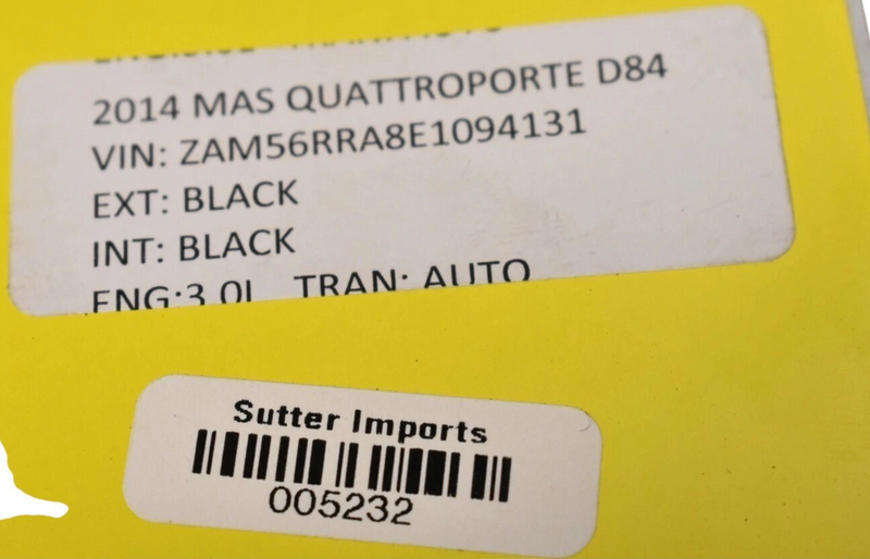 Load image into Gallery viewer, 14-24 Maserati Quattroporte S Q4 M156 Trunk Lid Panel Assembly 673005300 OEM