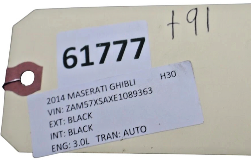 Load image into Gallery viewer, 14-20 Maserati Ghibli Right Side B Pillar Upper Cover Panel Trim 670089078 Oem