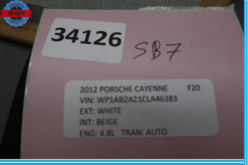 Load image into Gallery viewer, 11-18 Porsche Cayenne Front Left Driver Side Seat Back Panel Cover Trim Oem