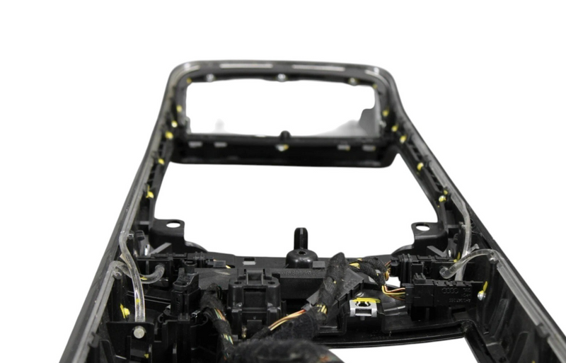 Load image into Gallery viewer, 11-18 Audi A8 Quattro S8 Central Console Trim Bezel Wood Black 4H1864348A OEM