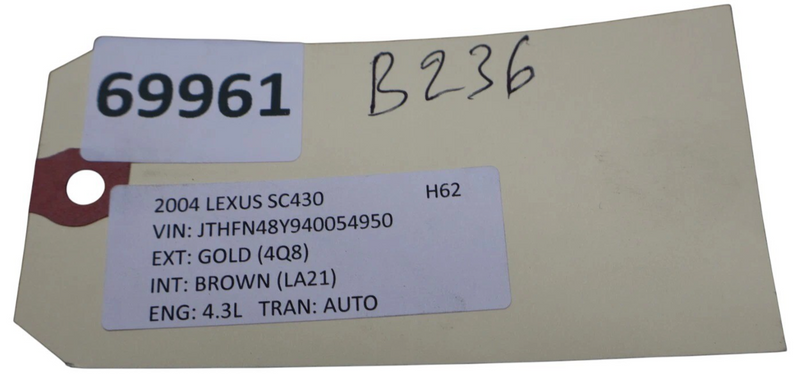 Load image into Gallery viewer, 02-08 Lexus SC430 LS430 Rear Left Seat Belt Retractor Black 7336024081C0 Oem