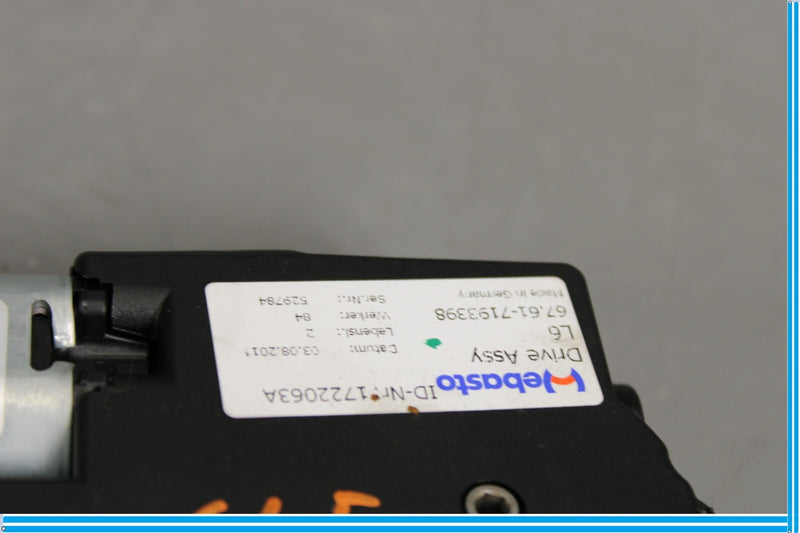 Load image into Gallery viewer, 09-15 BMW 750i 750Li F01 F02 Sunroof Sun Moon Roof Motor 7193398 Oem