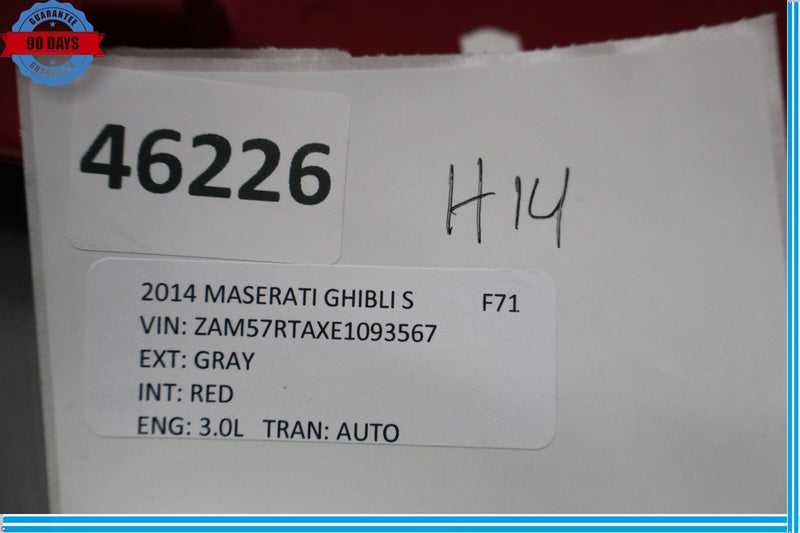 Load image into Gallery viewer, 14-22 Maserati Ghibli Front Right Passenger Side Seat Cover Panel Trim Red Oem