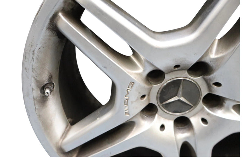 Load image into Gallery viewer, 11-12 Mercedes SL55 AMG 18" Rear Wheel Rim Silver 5 Twin Spoke A2304012902 OEM