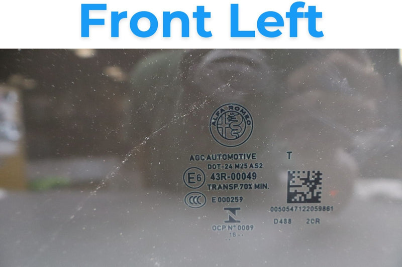 Load image into Gallery viewer, 17-19 Alfa Romeo Giulia Front Left Driver Side Door Window Auto Glass Oem