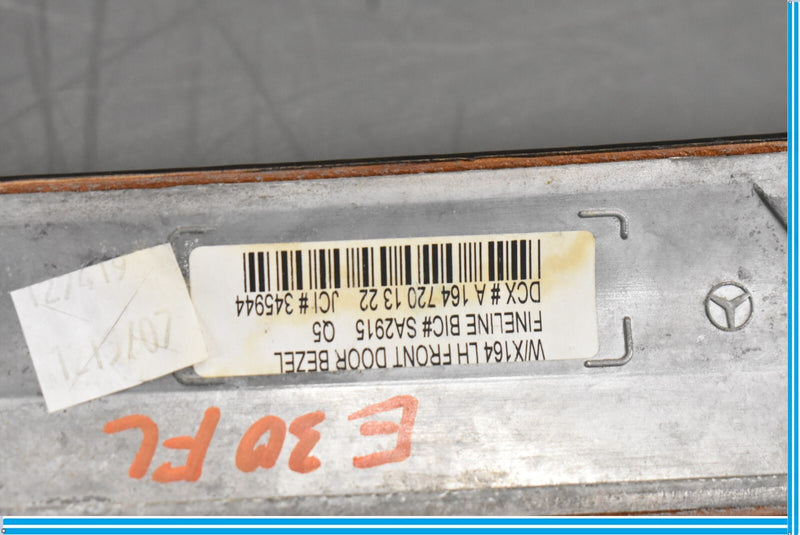 Load image into Gallery viewer, 07-12 Mercedes X164 GL450 Front Left Driver Side Door Molding Wood Trim Oem