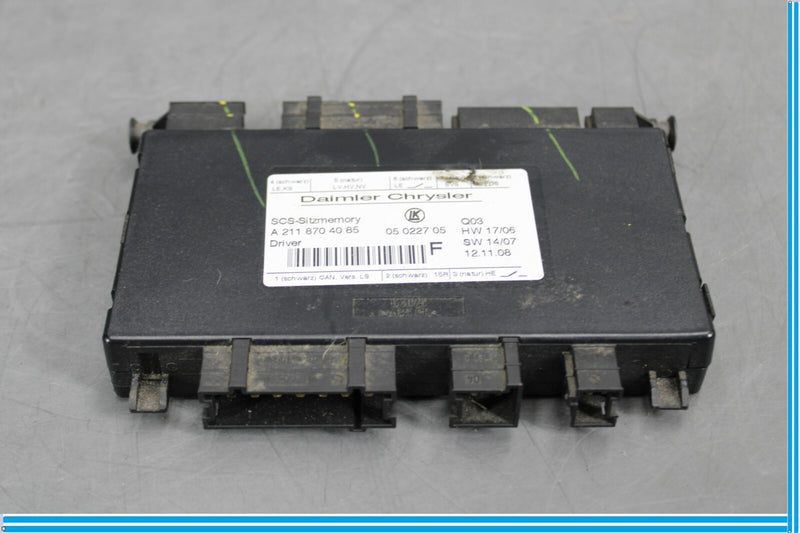 Load image into Gallery viewer, 06-12 Mercedes X164 GL450 GL550 Left Driver Side Seat Control Module Unit Oem