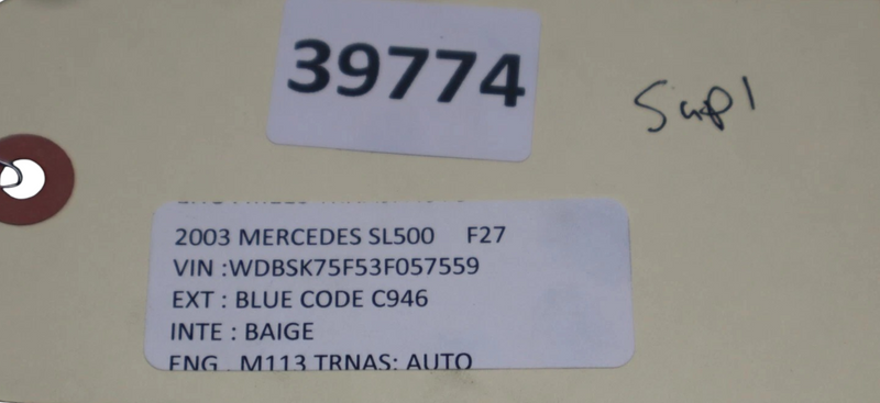 Load image into Gallery viewer, 03-08 Mercedes R230 SL500 SL600 Upper Radiator Core Support Frame 2306201931 Oem