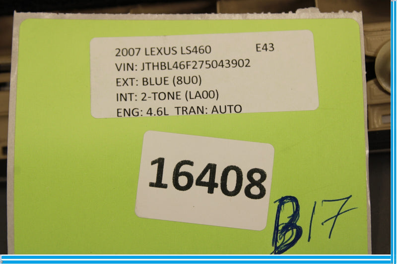 Load image into Gallery viewer, 07-12 Lexus LS460 Rear Right Passenger Side Door Sill Scuff Plate Panel Trim Oem